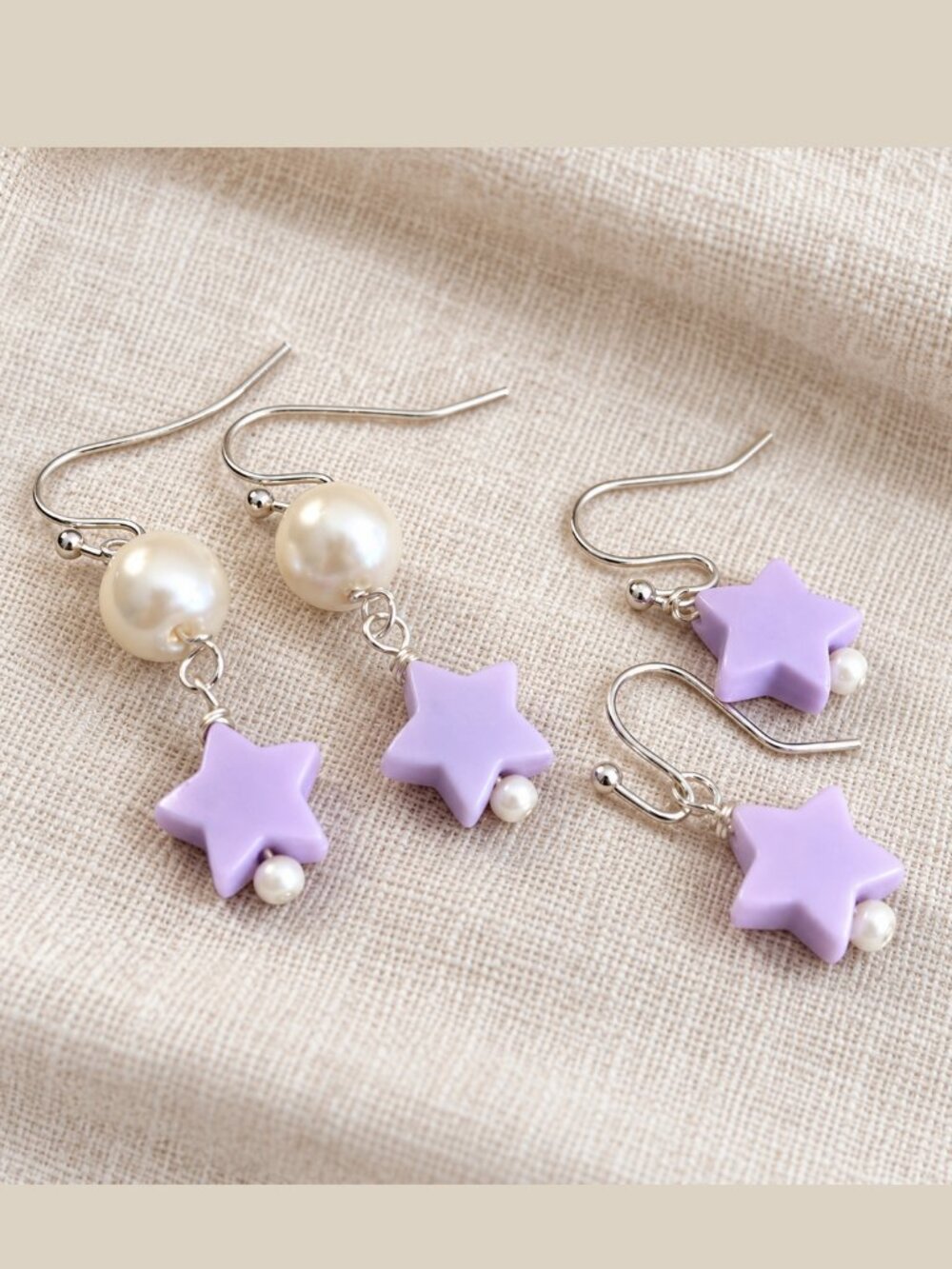 Pierced or Clip On Earrings—MOther  & Daughter Stars Set |  Gift Ready!